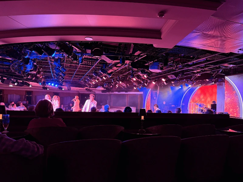 Live production show in the theatre aboard Oceania Sirena.