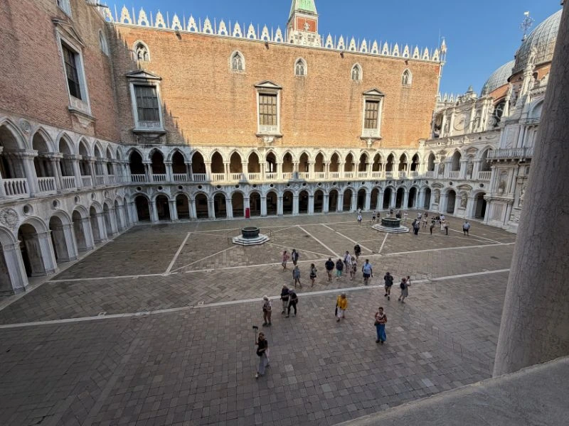 Courtyard of the Doge’s Palace in Venice during Uniworld’s morning tour